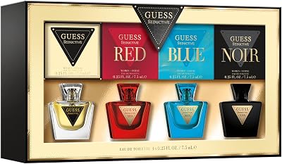 Set Donna, 4 Mini EDT Seductive, Red, Blue, Noir, 7.5 ml