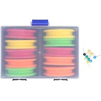Lot De 10 Bobines De Mousse De Pêche Leapiture - Planches D'enroulement Légères, Couleurs Mélangées - 8