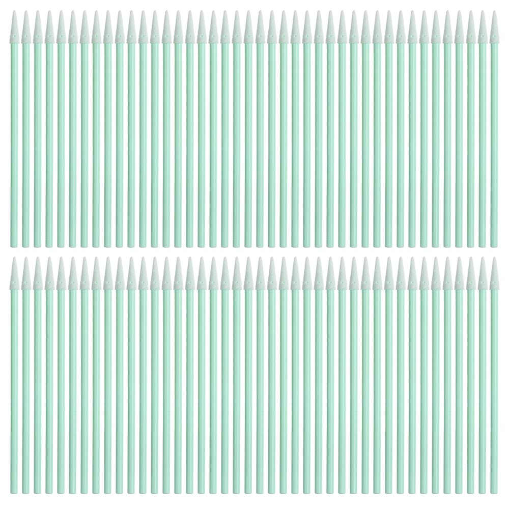100 Pcs Pointed Foam Swabs Cleaning Swab Cell Phone Cleaning Stick for Cell Phone USB Charging Port Camera Lens Computer Electronic Equipment Printer Optical Equipment