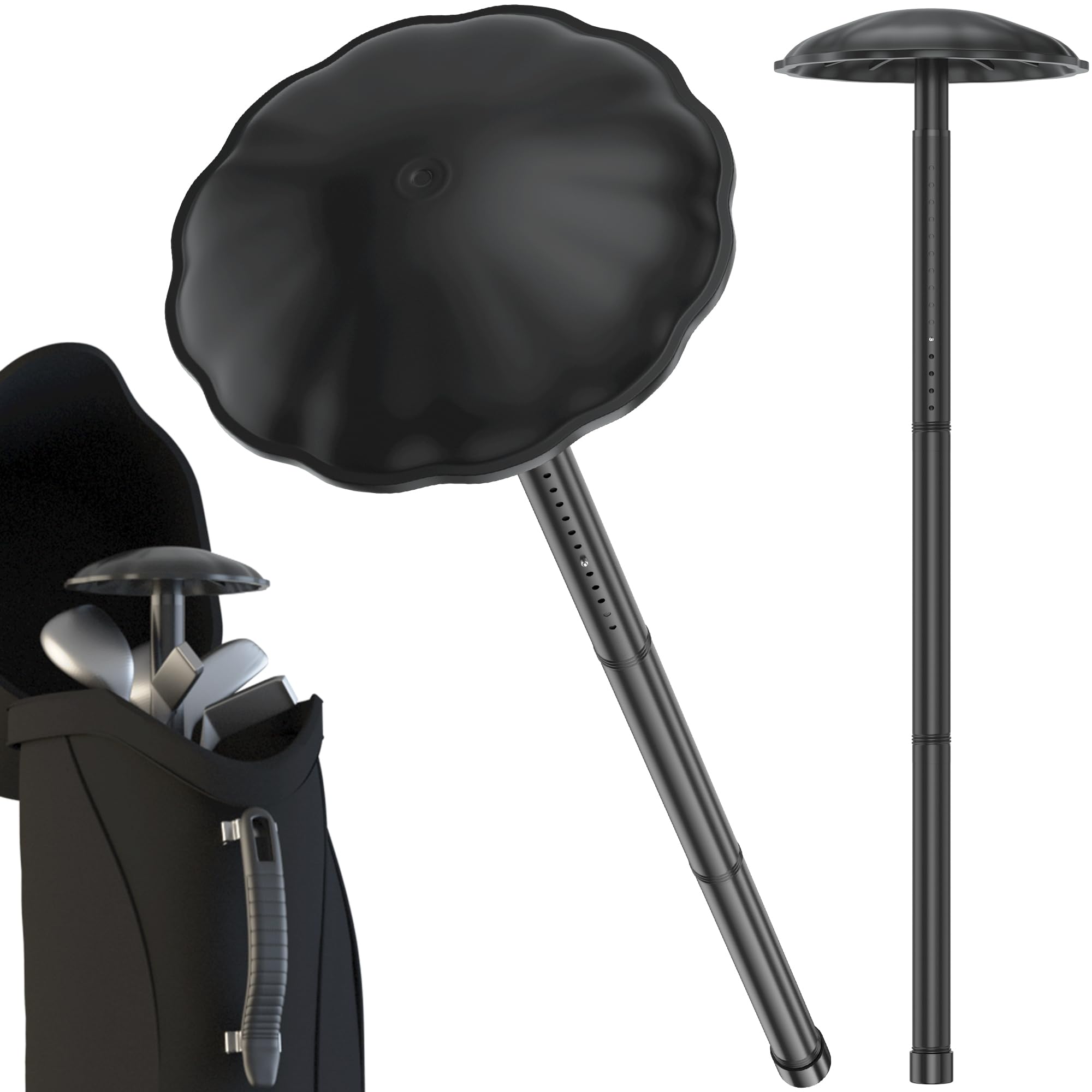 Photo 1 of Scisum Golf Travel Bag Support Pole - Heavy-Duty Alloy Steel Golf Club Protector with ABS Cover, Adjustable 27-56 Inch, Tool-Free Installation for Travel Bags