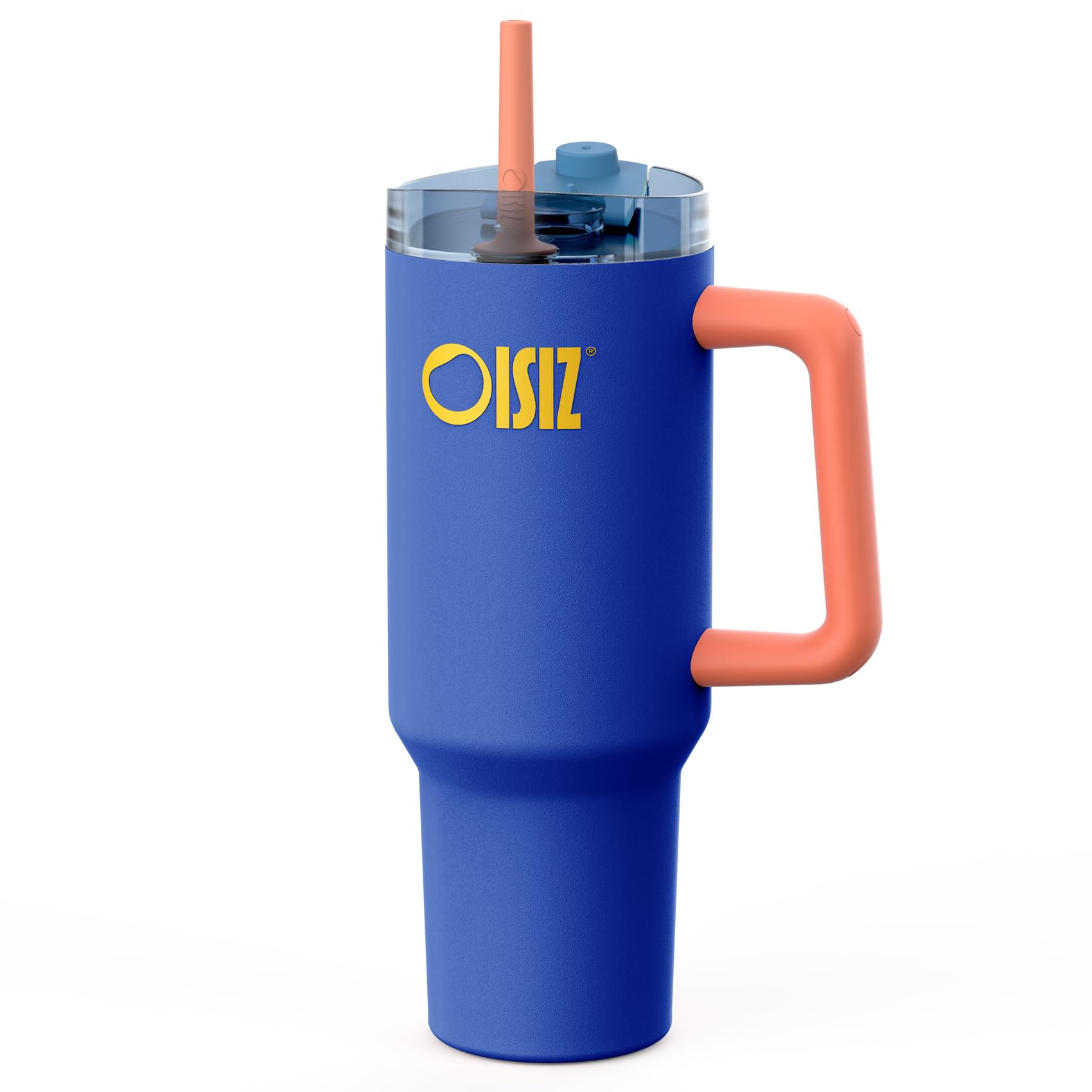 OISIZ 40oz Tumbler with Handle Water Bottle with Straw Lid 1200ml Stainless Steel Drink Cup Reusable Insulated Vacuum Cup Travel Coffee Mug Travel Cup Cupholder Friendly,Leak Proof,Keep Cold for 32Hr