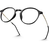 VISOONE Round Lightweight Blue Light Blocking Glasses Women Men Fashion Cute Thin Eyewear Niko