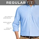 Van Heusen Men's Long Sleeve Windowpane Premium Non