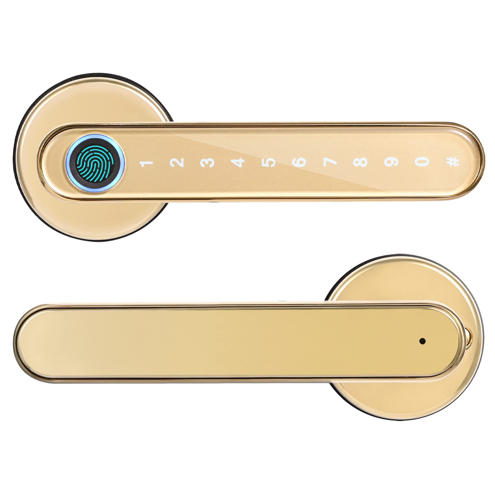 Photo 1 of Laxre 4-in-1 Keyless Entry Smart Lock, Fingerprint + Code + Mechanical Keys + Bluetooth