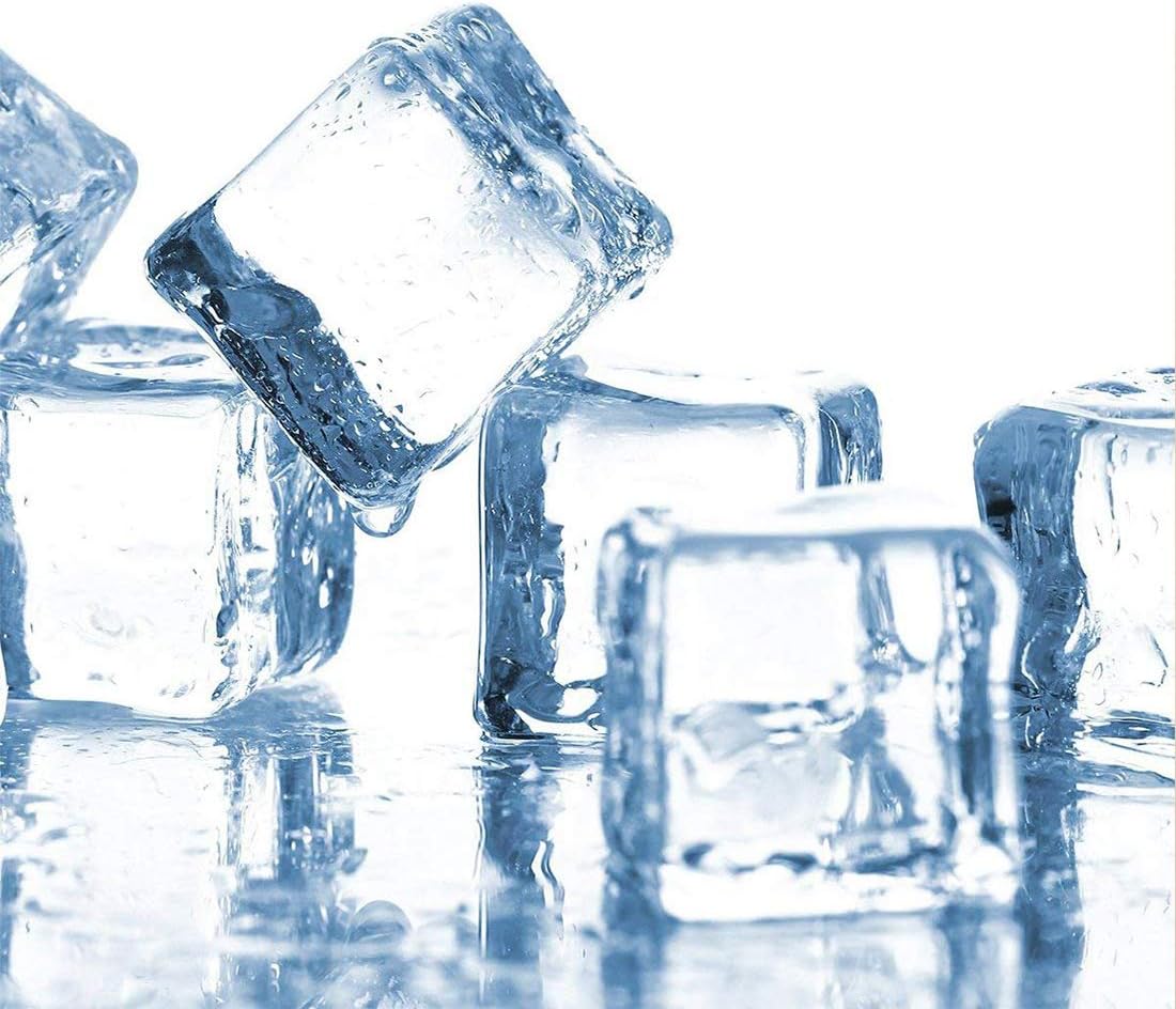 Clear Fake Ice Cubes Plastic Ice Cubes Acrylic Clear Ice Rock Diamond Crystals Square Fake Ice Cubes Mini Size Perfect for Photography Props, Vase Fillers 20 Pcs