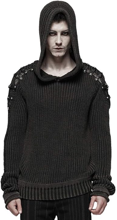 hooded wool sweater mens