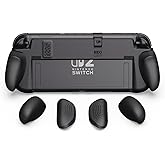 Savage Raven by Skull & Co. NeoGrip: an Ergonomic Grip Hard Shell with Replaceable Grips [to fit All Hands Sizes] for Nintendo Switch 2 - Black