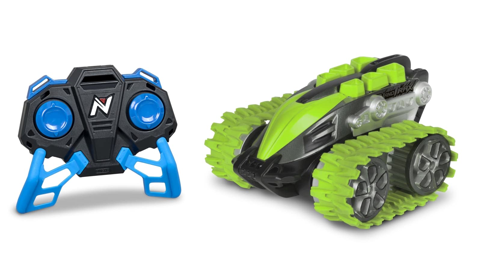 Nikko RC NanoTrax Electric Green 360° spin capabilities Remote Control Car, 15cm, 2.4GHz Remote Control, 40m Range, 6 Years, Green 10181 Batteries Not Included