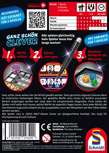 Schmidt Spiele 49340" Very Clever Game