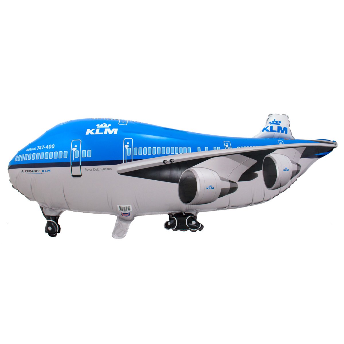 Folat - KLM Plane Foil Balloon - 95 x 45 cm - Blue
