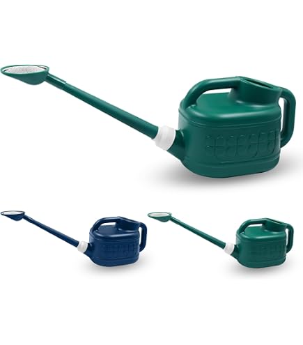 ZOOFOX 1 Gallon Watering Can - Plastic With Detachable Sprinkler Head For Indoor & Outdoor Plants, Green