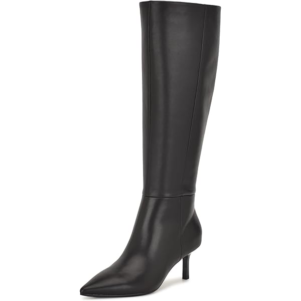Amazon.com | Nine West Women's Kimdee 9x9 Boot, Black Leather 001