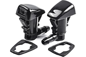 BWBWND 2PCS Windshield Washer Hose Kit, Front Windscreen Washer Nozzle Kit Wiper Spray Nozzle Replacement, Universal Car Windshield Washer Tubing Kit for Most Vehicles, Car Accessories