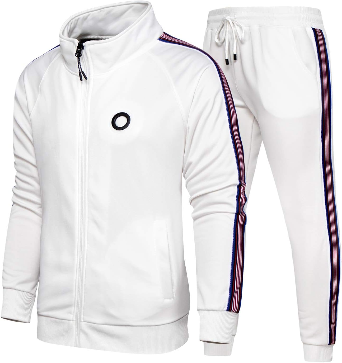 Men's Tracksuit Sets Full Zip Activewear Jogging Sweatsuits 2 Piece Outfits