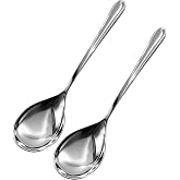 Wenkoni Serving Spoons,Heavy Duty 18/10 Stainless Steel Buffet Serving Spoons,Dishwasher Safe 10.6'' Pack of 2