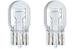 lumenivo Replacement for Philips 7443 Bulb Miniature Automotive Light Bulbs 25W 13.5V T6.5 Wedge Base for Brake Tail Light, Rear Backup, Side Marker, Park Light, Daytime Running Light - 2 Pack