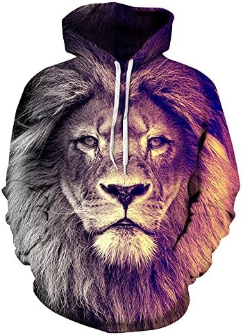 OYABEAUTY Women Realistic 3D Print Galaxy Pullover Hoodie Hooded Sweatshirt