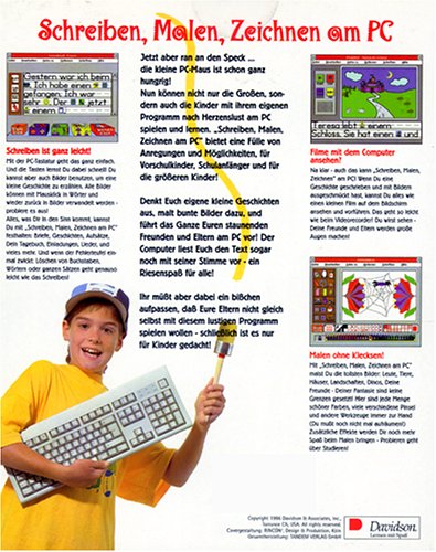 Schreiben Malen Zeichnen Am Pc Cd Rom Fuer Windows 3 1 95 Das Kreative Programm Das Schreibt Malt Und Spricht 本 通販 Amazon