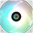 Thermalright TL-C12015W-S CPU Fan 120mm Case Fan, Quiet PWM Computer Fan ARGB, 15mm Slimline Cooler Fan, CPU Cooling Fan(White ARGB)