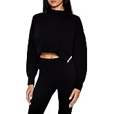 Forever 21 Womens Faux Pearl-Trim Cropped Sweater