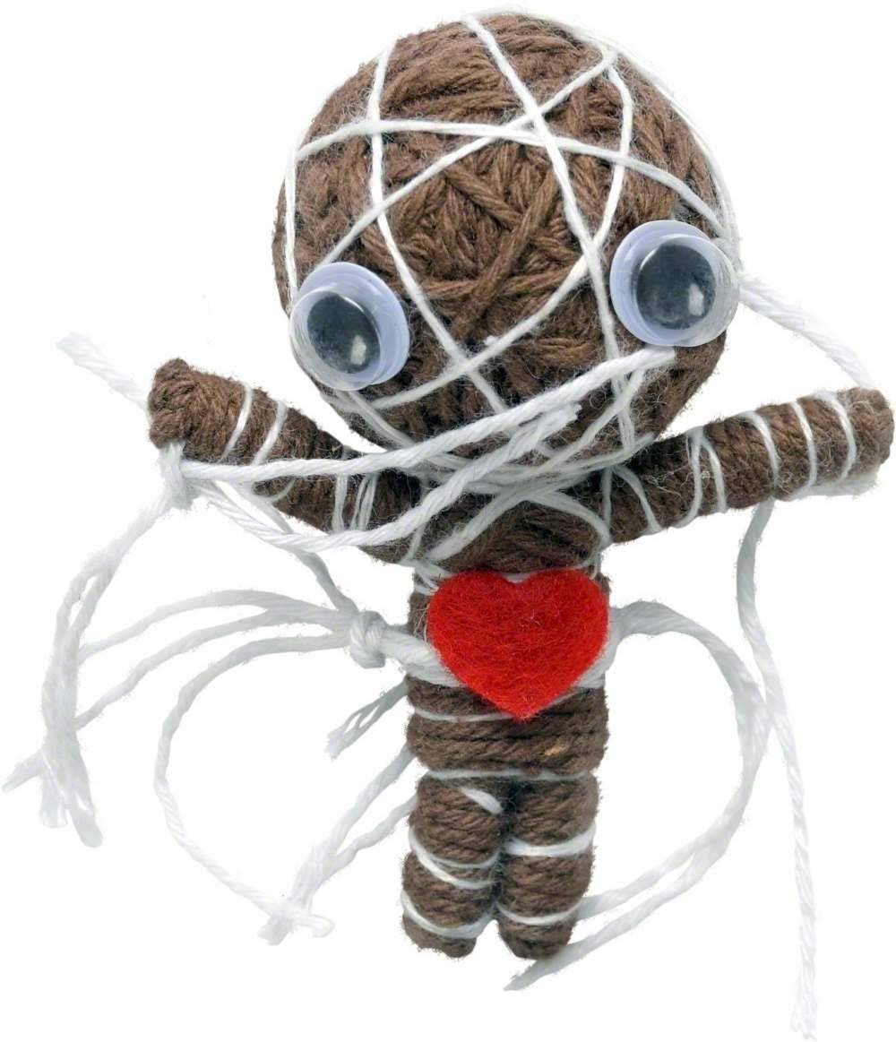 Smiffys Voodoo String Doll Charm Heartfilled Mummy
