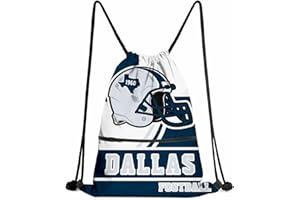 CusFuk Football Drawstring Backpack, Football Drawstring Bag for Women Men, Best Football Gift For Men Women Football Fans.