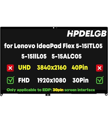 Zahara LCD Flex Kabel Für Lenovo Flex 5 – Ersatzteil, 30-pin, FHD, Kompatibel Mit 81X3/82HT/82HV