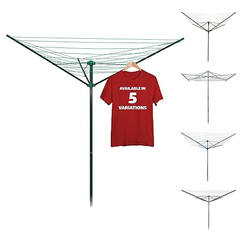 Strata 91 FT Umbrella Clothesline Outdoor Clothes Line Outdoors