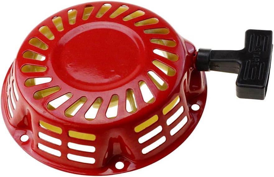 WOOSTAR Recoil Pull Starter Replacement for GX160 GX200 Generator 168F 5.5HP 6.5HP Engine Lawn Mower Red