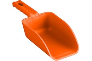 Vikan Remco 63007 Color-Coded Plastic Hand Scoop - BPA-Free Food-Safe Kitchen Utensils, Restaurant and Food Service Supplies, 16 oz, Orange