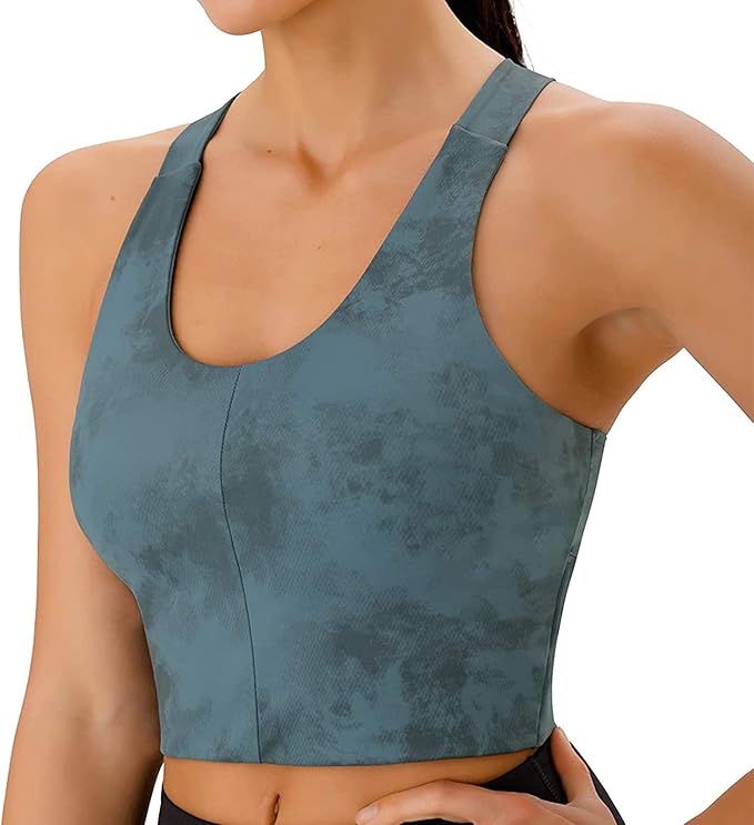 Sport BH Starker Halt Gepolstert Gekreuzt Rücken Große Brüste Ohne