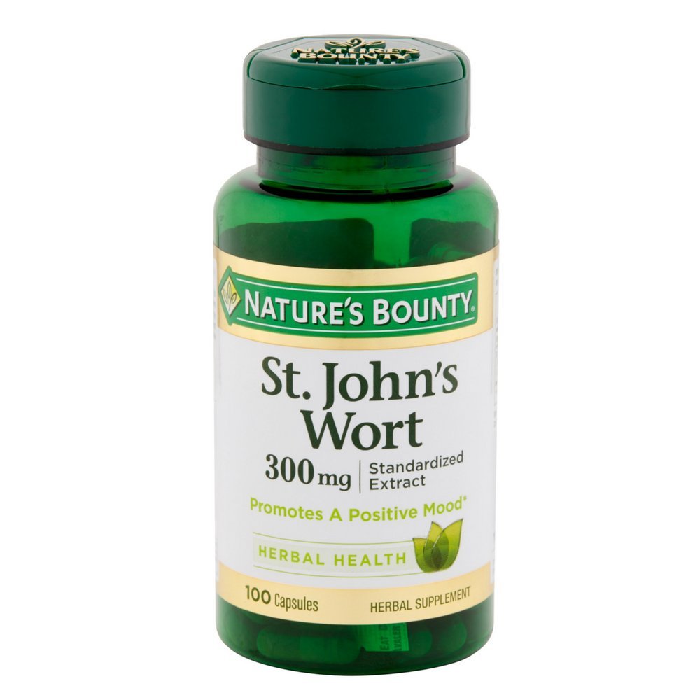 Nature's Bounty St. John's Wort Pills and Herbal Health Supplement