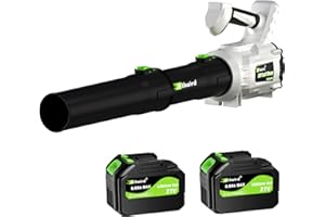 Sihuird Leaf Blower Cordless,21V 2x6.0Ah Electric Leaf Blower Cordless with Battery and Charger, with 680CFM/190MPH 5-Variable Speed & Turbo Mode, Blowers for Lawn Care