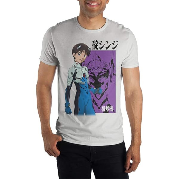 Amazon.com: Bioworld Neon Genesis Evangelion Short-Sleeve T-Shirt