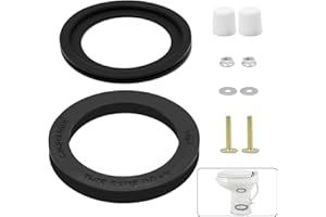 UHEGDRR RV Toilet Seal Kit Compatible with Dometic 300 310 320 Series RV Toilets, 385311658 Flush Ball Seal and 385311652 Base Seal Gasket Replacement Parts with Mounting Hardware Kit, 2 in 1 Camper Set