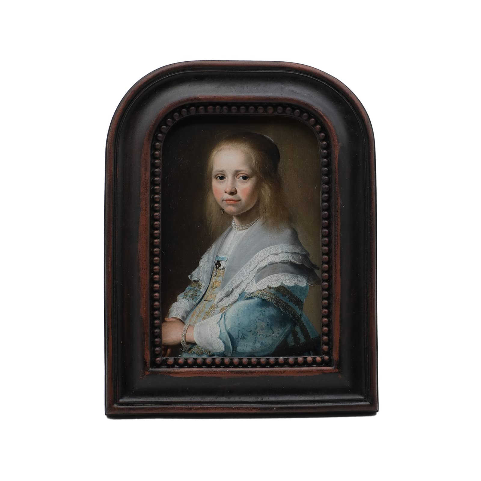 Photo 1 of YULINK 4x6 Vintage Picture Frame, Antique Ornate Rustic Brown Photo Frame, for Tabletop and Wall Display, Decorative Retro Home Decor, Old Fashioned Photo Gallery Art