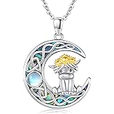 Suiknsn Cardinal/Highland Cow Necklace for Women 925 Sterling Silver Highland Cow Pendant Necklace Red Cardinal Jewelry Christmas Birthday Mothers Day Gifts