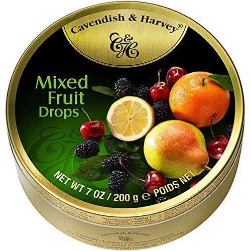 9 Dosen Cavendish & Harvey Mixed Fruit Drops Multi Frucht a 200g C & H