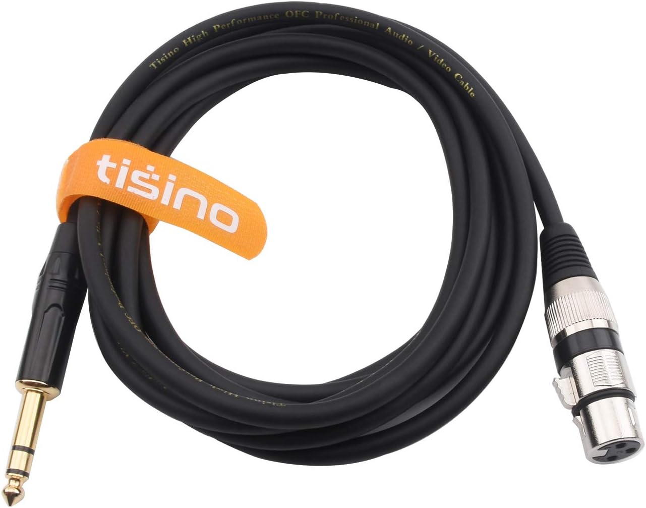 Tisino Female XLR to Jack Cable, Balanced XLR to 1/4 TRS 6.35mm Micphone Cable for for Mixer Guitar, Speaker - Image 3