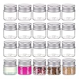 BENECREAT 20 Pack 10ml/0.34oz Glass Empty Cosmetic