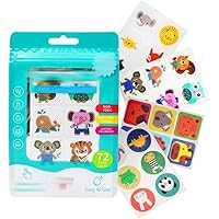 168 Count Natural Stickers, Patches for Kids and Adults, Natural Patch Stickers for Outdoor Camping Traveling Fishing