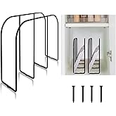 WANGDEFA 2 Pack Base Cabinet Tray Dividers 11.8 * 9 * 3inch Baking Sheet Organizer Rack Cookie Sheet Organizer Narrow U-shape