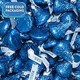 HERSHEY'S KISSES Candy Dark Blue Foiled Milk Chocolate - 4.16 lb Bag
