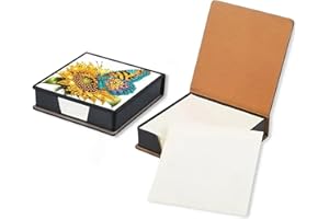NDNXYXGS Sunflower Diamond Painting Kit Note Box,Memo Paper Storage Box Diamond Art,Sticky Note Holder Diamond Art,Diamond Painting Memo Pad For Office Desk. (sunflower)