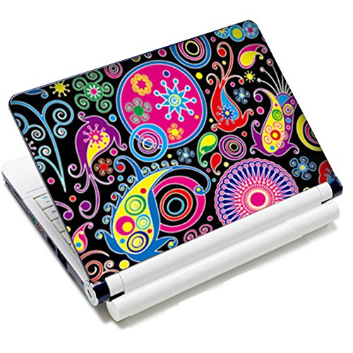 Universal Size Laptop Notbook Decal Skin Sticker Protector Laptop Skin For 11.6" 12" 12.1" 12.2" 12.5" 13.3" 14" 15" 15.4" 15.6" inch Apple Mac Pro MacAir HP Asus Aser Toshiba Dell Sony Lenovo,Includes 2 Wrist Pads, Colorful Paisley