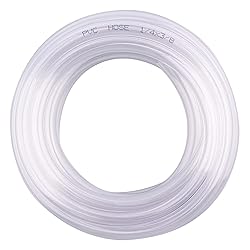DERNORD PVC Tubing 1/4"ID X 3/8"OD Flexible Clear