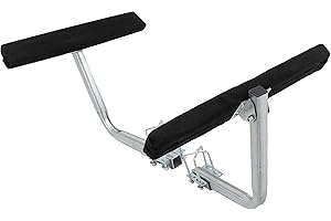 Americangaslogs Boat Trailer Guides 2-4 Foot Bunk Boards Kit - 24 Inch Carpeted Guide On Tilting Side Bunks for High Beam, Box or C-Channel Trailers with Mounting Frames and Hardware