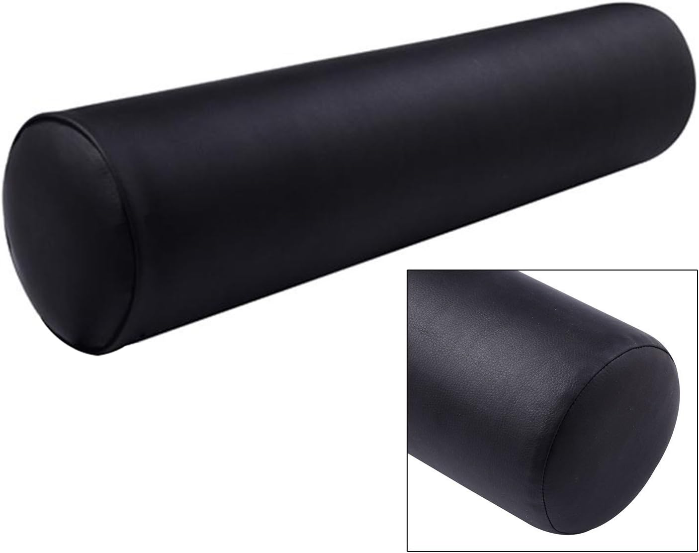 Full Round Bolster TOA 23" Long Pillow Cushion for Spa Massage Therapy- (Black): Home & Kitchen