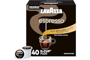 Lavazza Espresso Italiano Single Serve Coffee K-Cup® Pods for Keurig® Brewer, 40 Count, 100% Arabica, Medium roast with intense, aromatic flavor