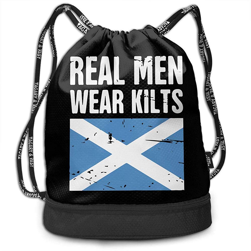 Bandera Escocesa Los Hombres de Verdad Usan Kilts Mochila con ...